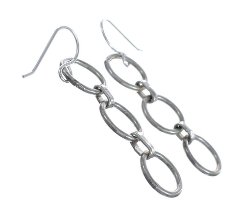 Southwest Sterling Silver Hook Dangle Earrings JX126895